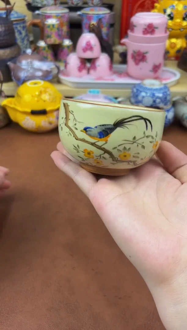 陶瓷茶具摆件旅行套组