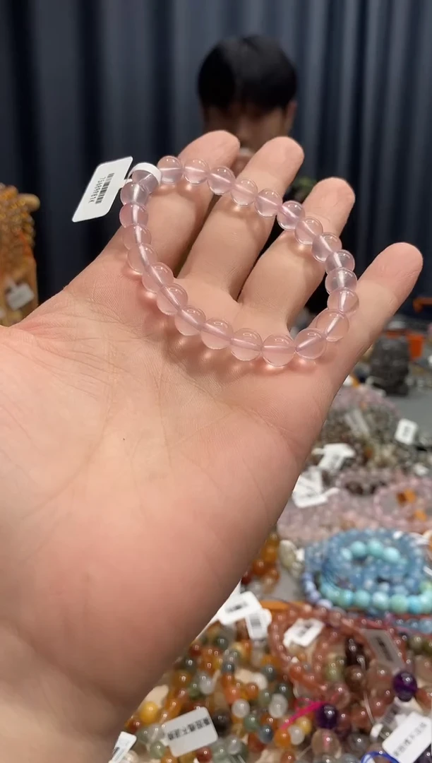 水晶手链未镶嵌鱼粉晶