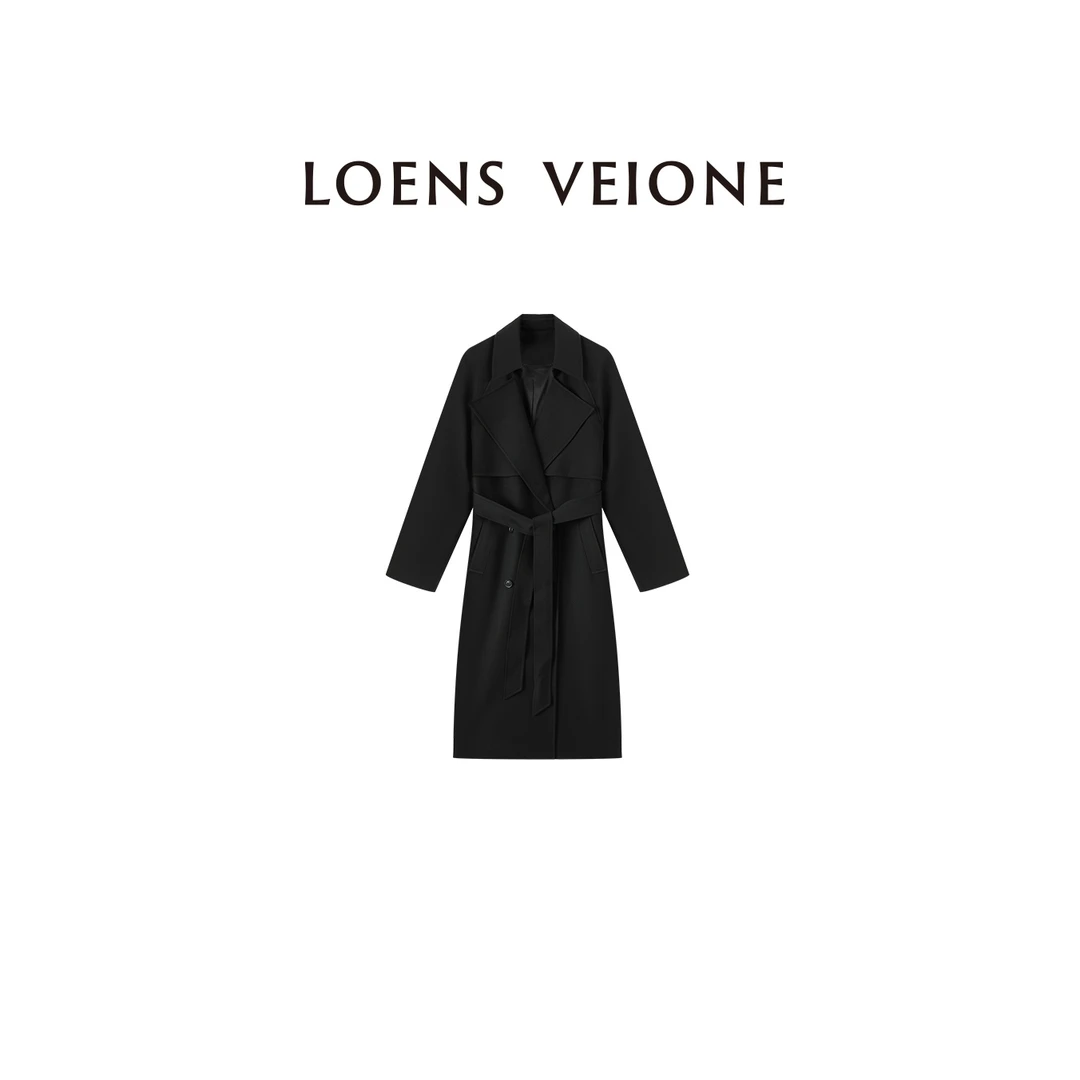 LOENS VEIONE/罗拉定制混纺时装大牌感风衣24CVCK0008Y