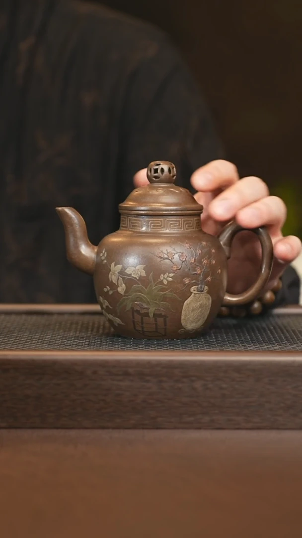 茶壶紫砂cxt 宫灯 紫金老段砂 300