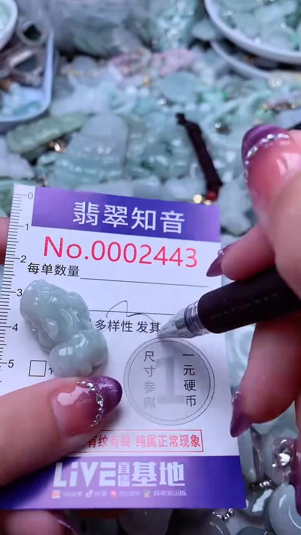 翡翠未镶嵌吊坠(不含链)2443