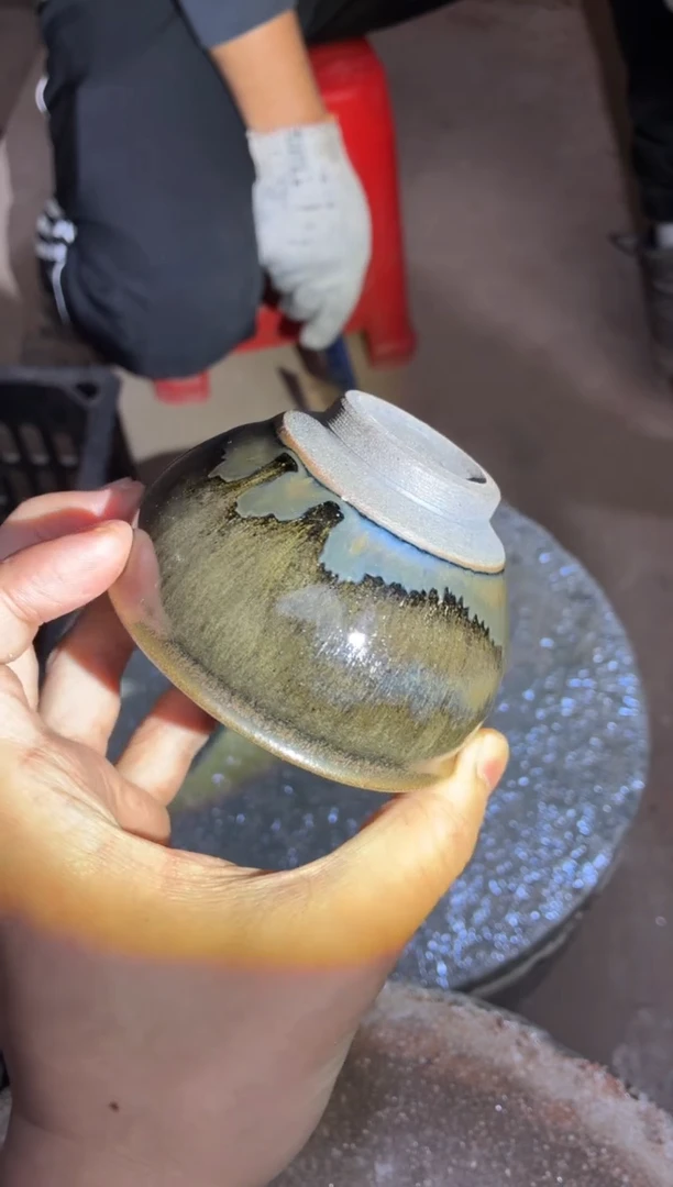 茶盏真柴烧建盏换点柴火