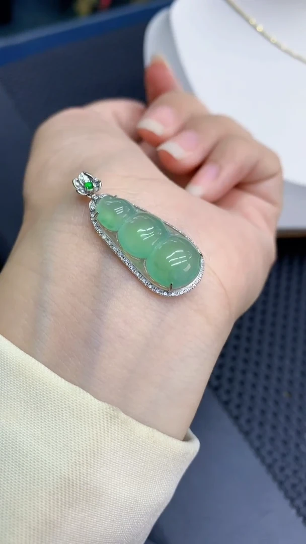 【闪购商品】翡翠颈饰18K金镶嵌            8