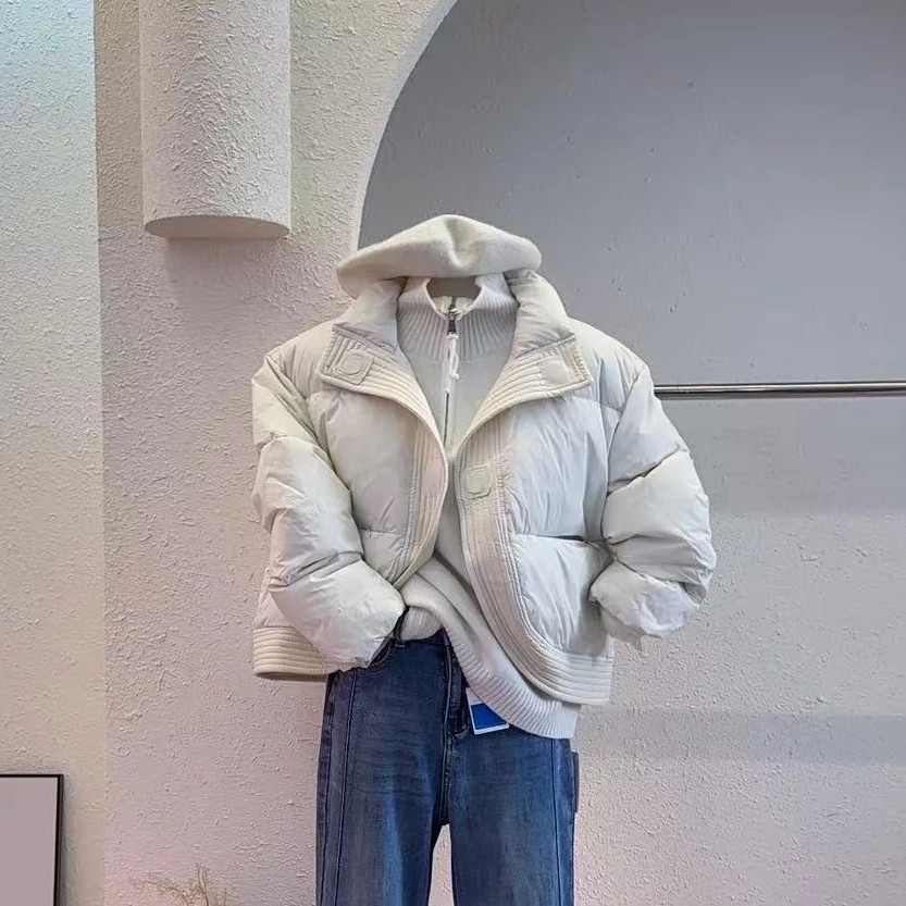 【双C白豆】韩系高端洋气廓形加厚面包服外套-FC601-YR