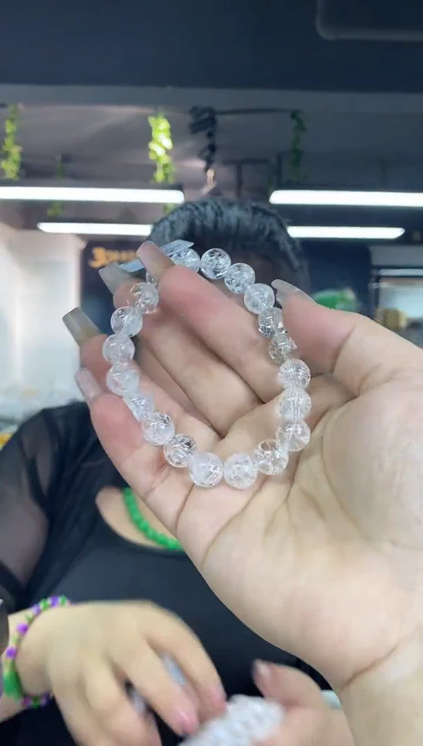 水晶手串未镶嵌多样性发其一颜色微差