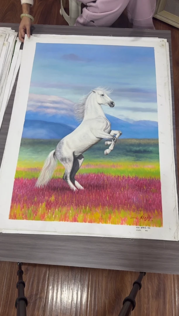 油画【121号】约90*60cm丨朝鲜原创纯手绘孤品油画丨顺丰包邮