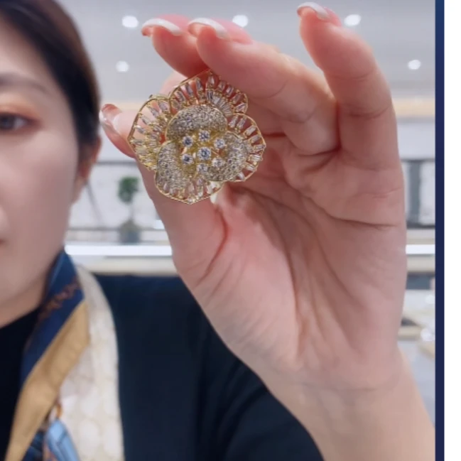 铜合金胸针 精致时尚胸针扣丝巾扣