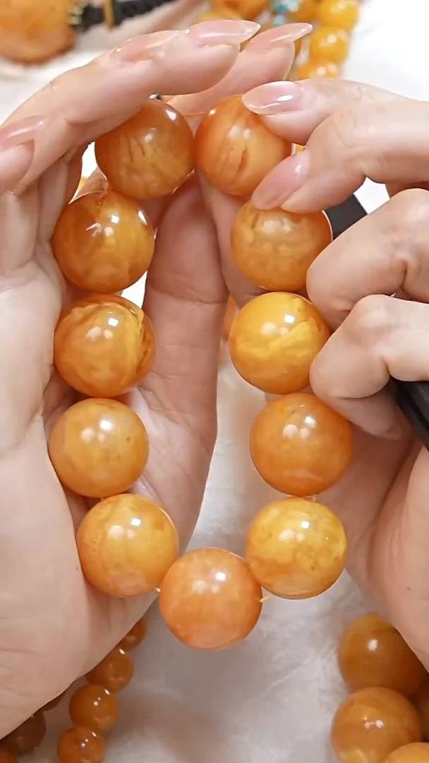 蜜蜡颈饰未镶嵌8898天然蜜蜡珠宝奇石全部保真