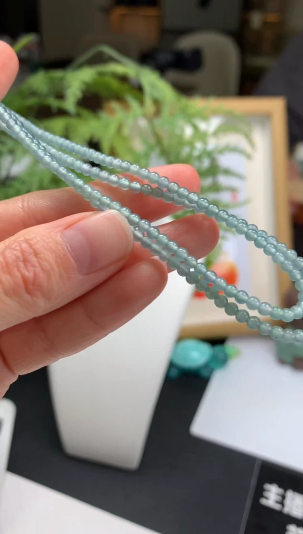 【闪购商品】定制翡翠未镶嵌珠串-91535