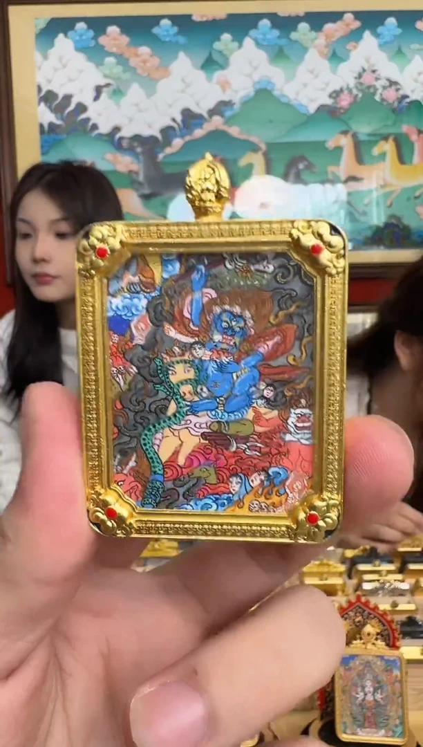 吊坠吉妈妈-热贡纯手绘