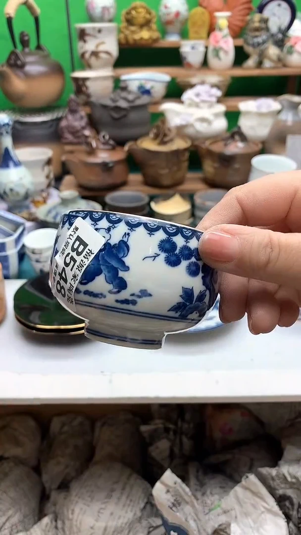 【闪购商品】盖碗海外回流瓷器