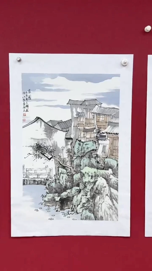 国画国画绘画山水花鸟
