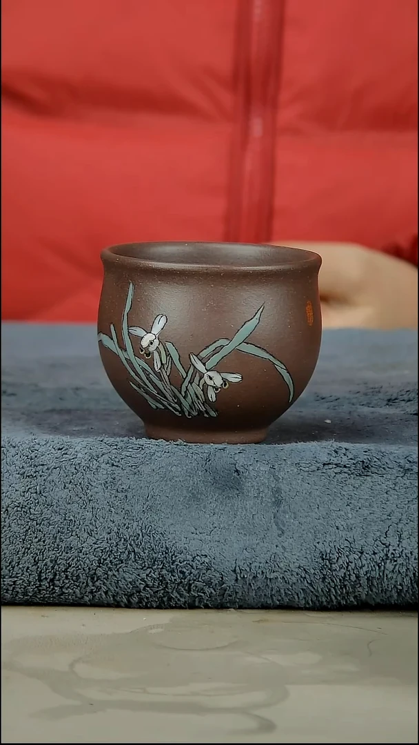 茶壶紫砂烟*110底槽清杯子