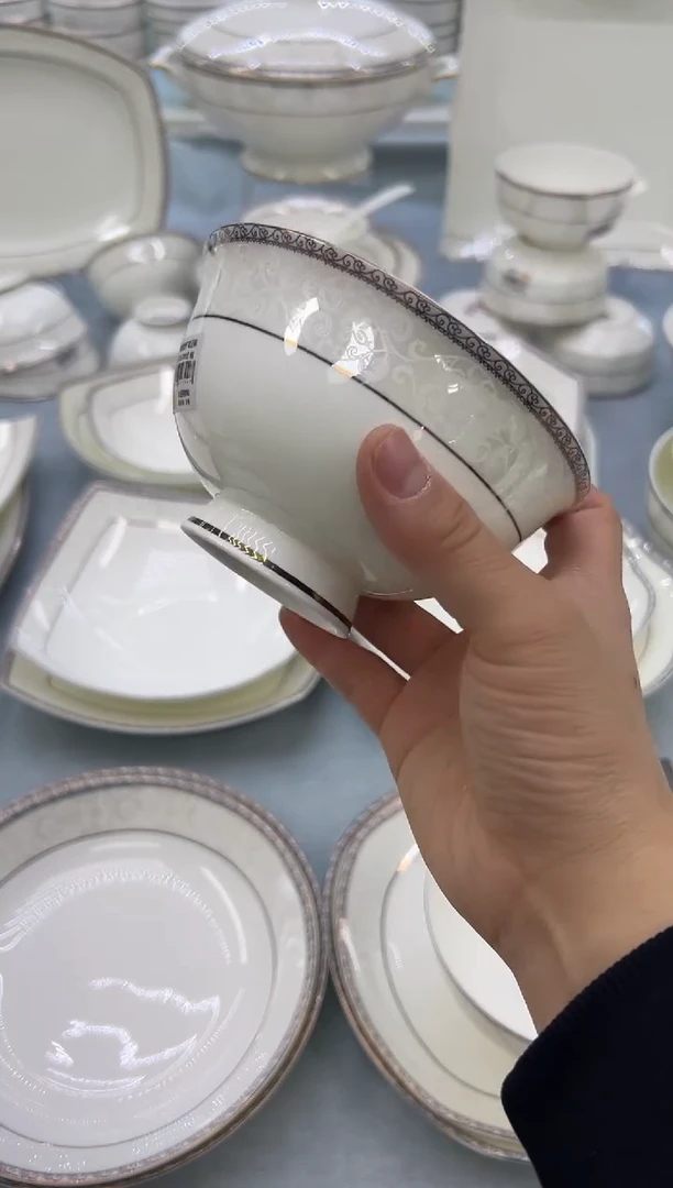 骨瓷玲珑5高10个