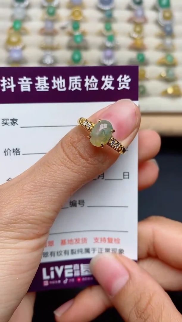 翡翠戒指银S925镶嵌.....