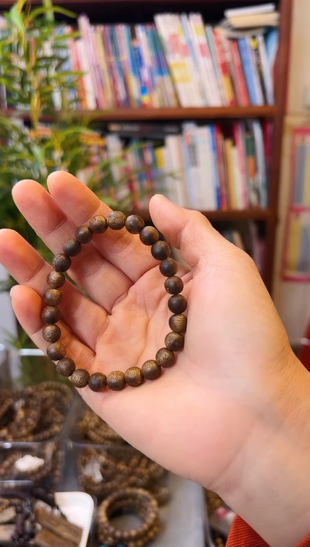 【闪购商品】沉香手串棋楠圆珠单圈