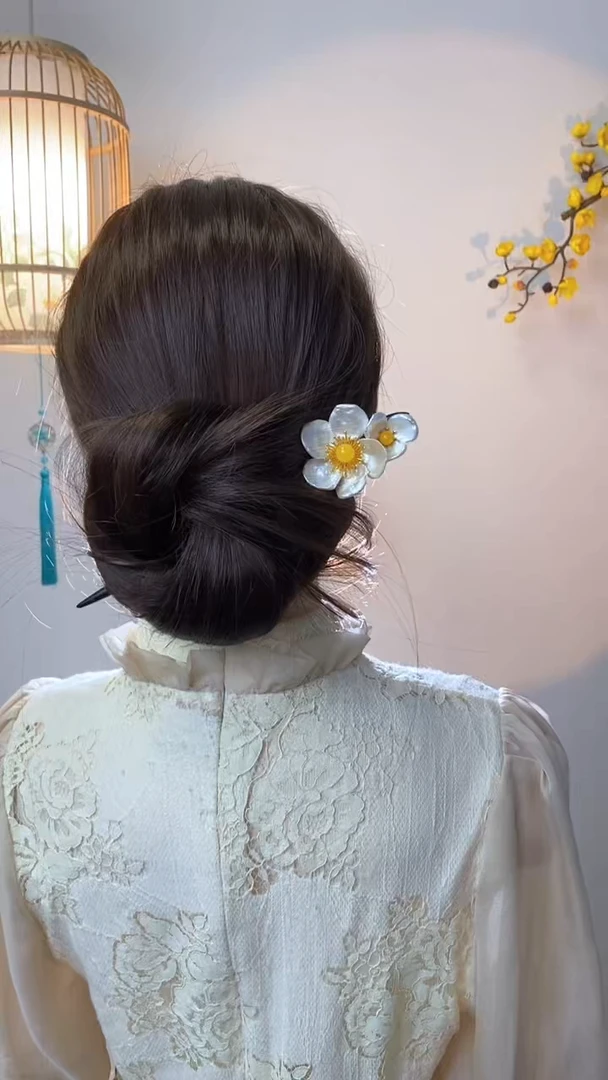 非金属木质小*美丽发簪