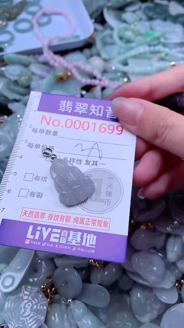 翡翠未镶嵌吊坠(不含链)1699