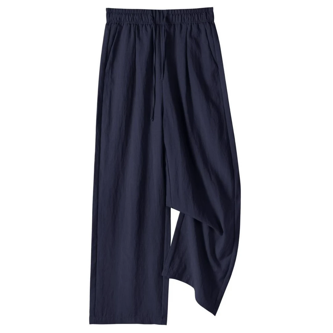 天丝亚麻九分直筒裤2010