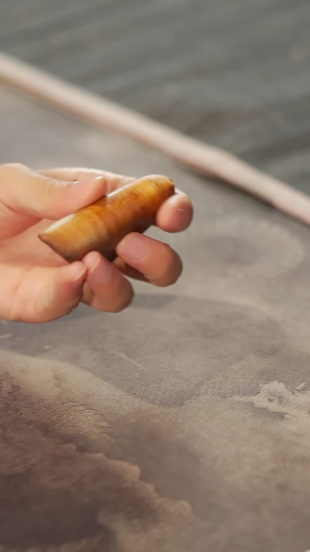 柏木（崖柏）058陈化黑油雷击把玩