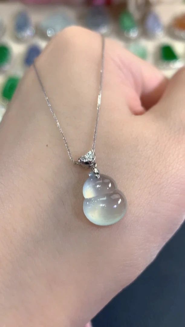 项链18K金镶嵌翡翠春日珠宝 C7多样性一件发