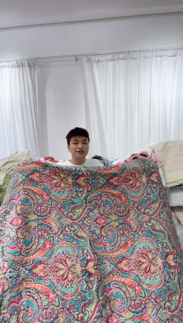 棉20*230纯棉床盖30号微瑕