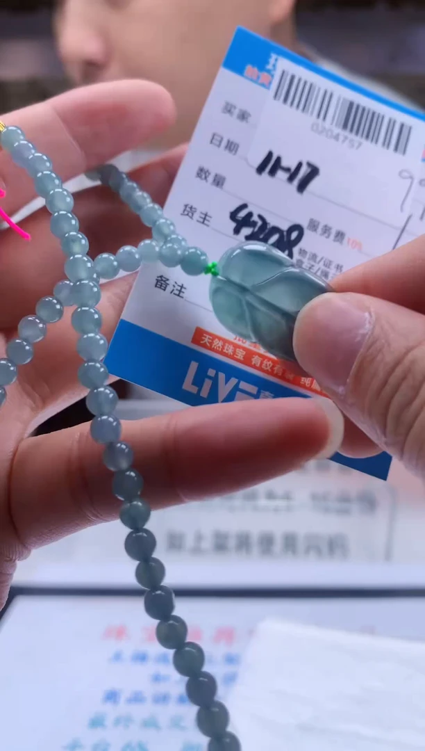 颈饰未镶嵌翡翠天然翡翠A货拍一发一