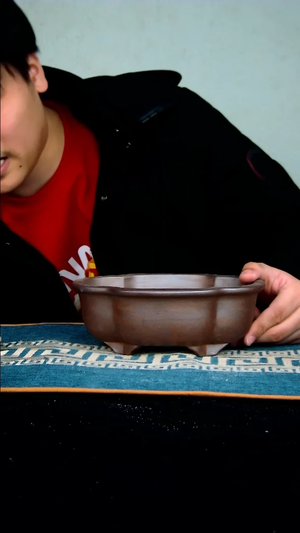 【闪购商品】紫砂花盆17.5*14*5.5内径紫砂花盆