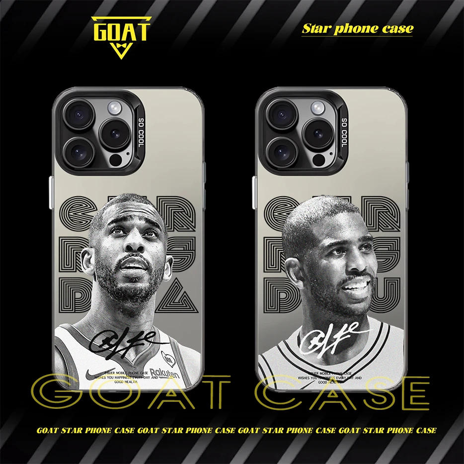 BUER克里斯保罗彩银NBA球星防摔手机壳【适用于苹果华为OPPO小米VI