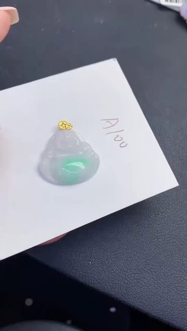 颈饰未镶嵌翡翠缅甸天然翡翠A货