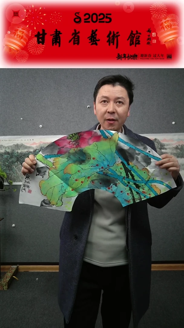 【闪购商品】国画黄德新花鸟扇面作品