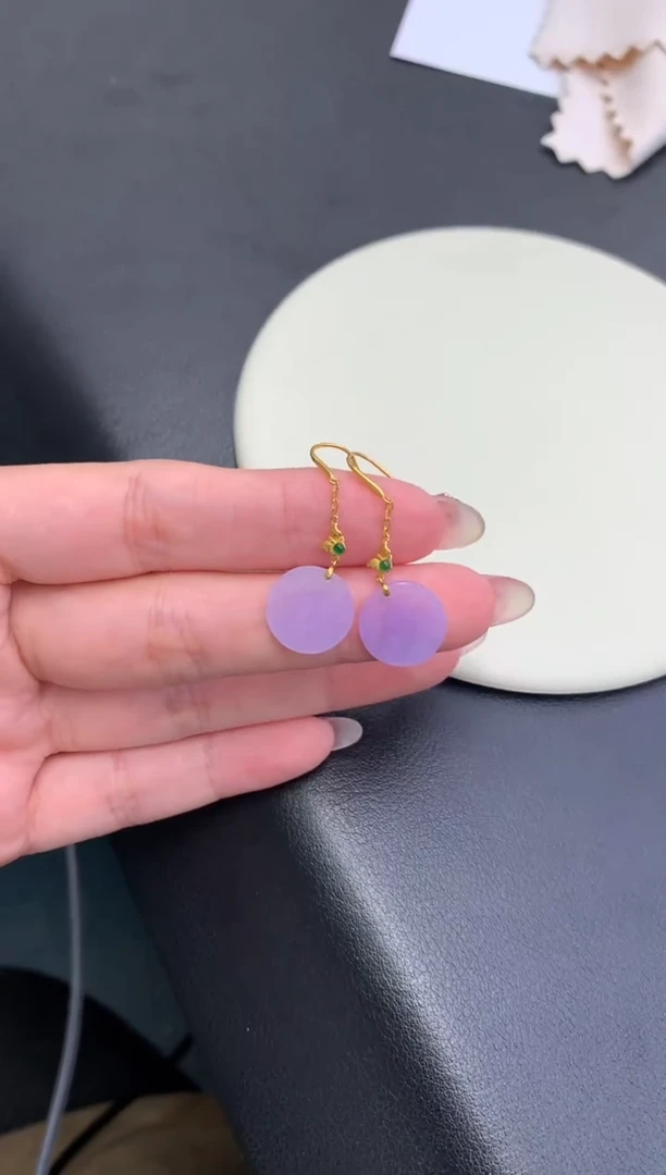 18K金镶嵌定制翡翠48小时鉴赏期 退货不扣服务费