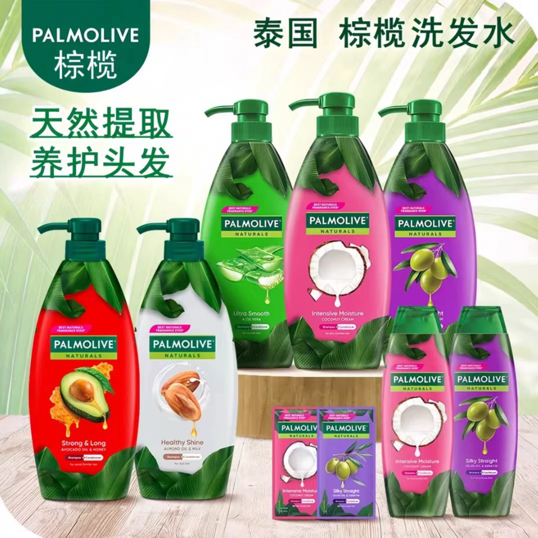 泰版Palmolive棕榄洗发水美之选柔顺滋 养改善毛躁修护椰子洗发露