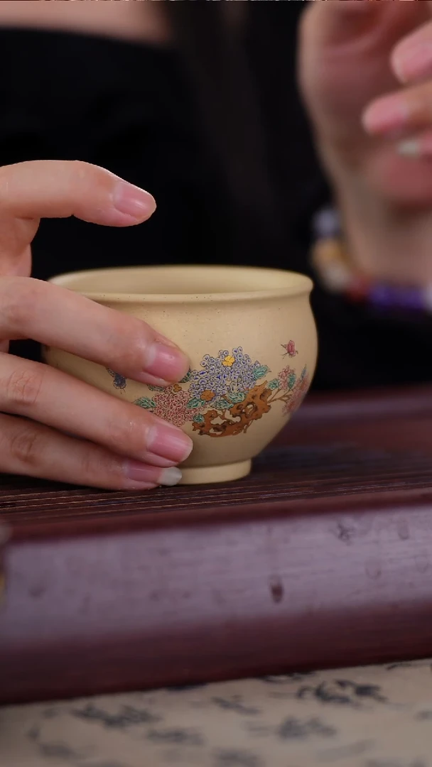 茶杯紫砂原矿紫砂主人杯