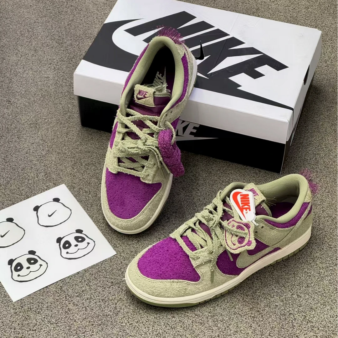 Nike Dunk Low Retro SE Panda 熊猫绿紫低帮板鞋鞋男 IB2990-500