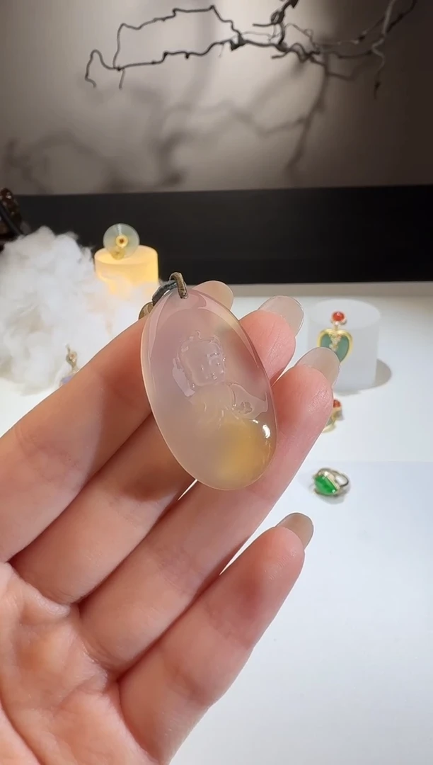 【闪购商品】玛瑙/玉髓挂件未镶嵌【鑫鑫】羊猴