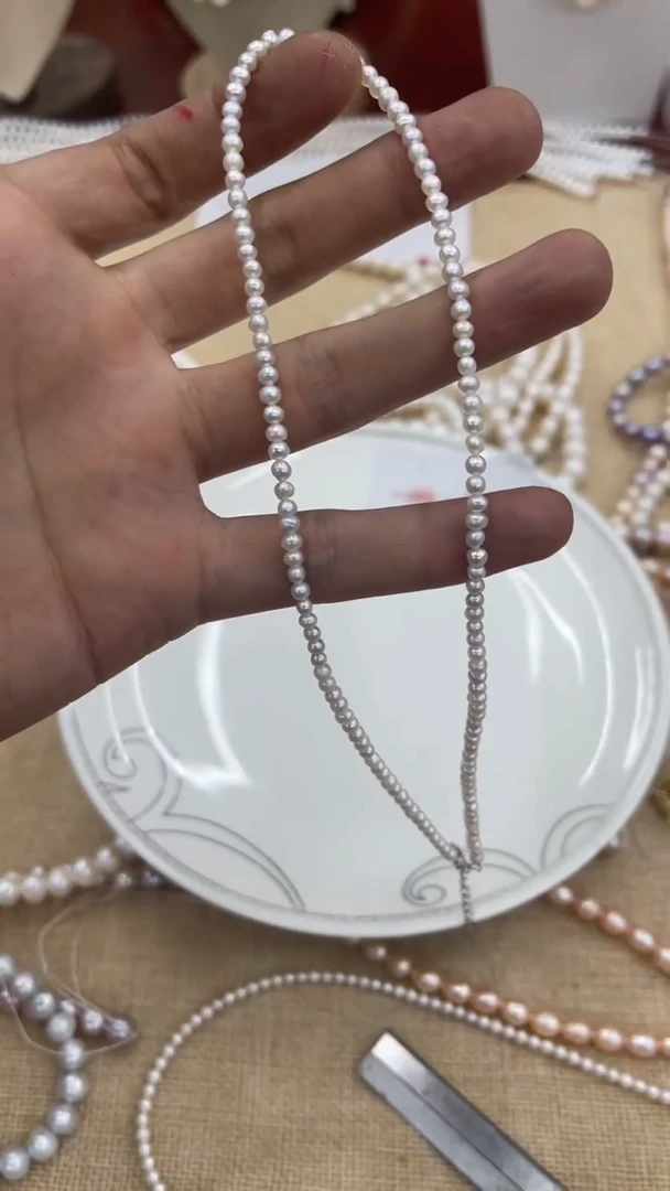 颈饰合金淡水珍珠044