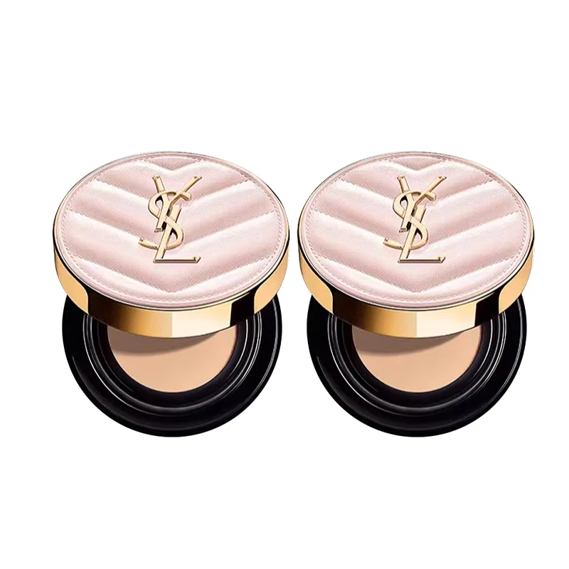 YSL圣罗兰明彩粉光轻垫粉底液B10 粉气垫5g×2个遮瑕保湿细腻粉质