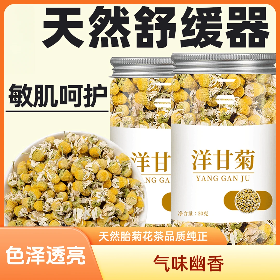 洋甘菊茶天然官方正品胎菊花茶非特级夏天冲泡水饮品
