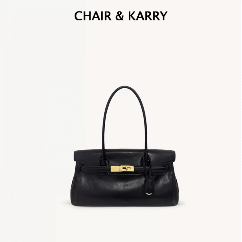 牛皮凯莉包女2025新款Yara腋下法棍包小众设计单肩包通勤气质女包