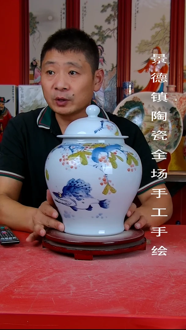 摆件景德镇陶瓷 全场手工手绘2
