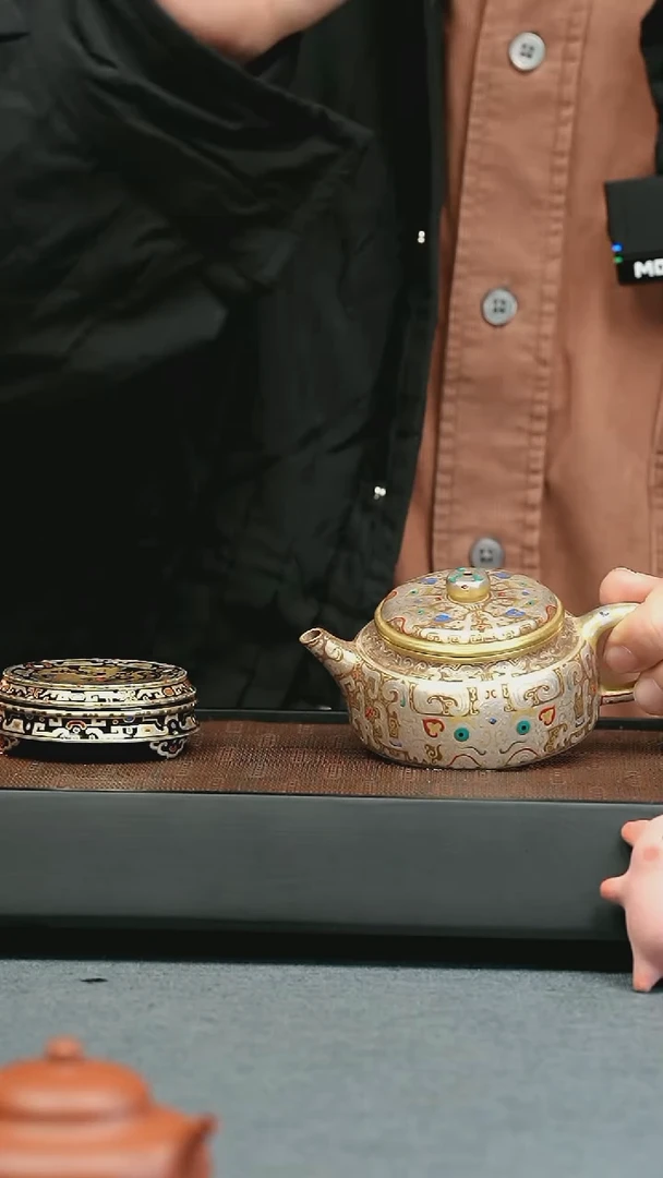 【闪购商品】紫砂茶壶五堂 东皇钟120cc-东皇