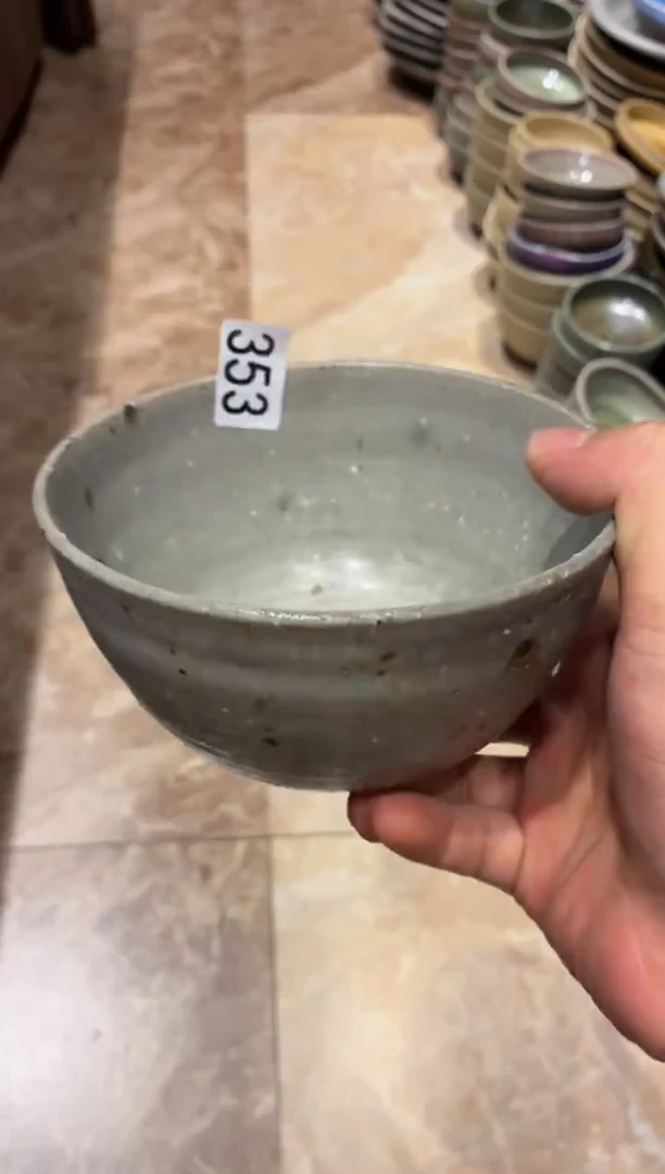 瓷片泽*353  灰色粗陶钵碗1个