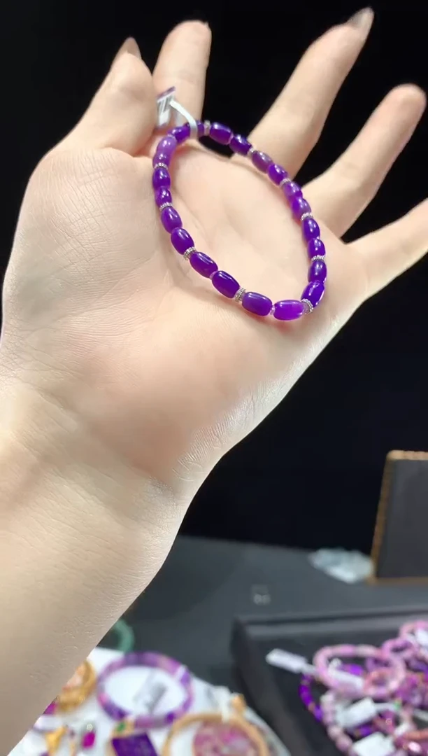 18K金镶嵌苏纪石（舒俱来）.手串