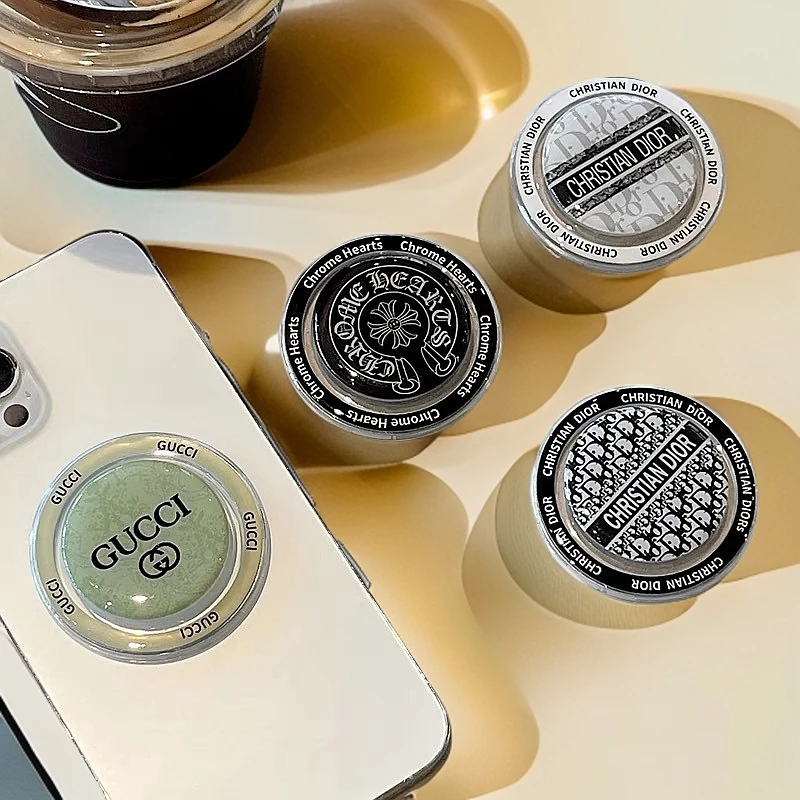 高级感潮牌轻奢适用苹果安卓华为Magsaf磁吸气囊折叠伸缩手机支架