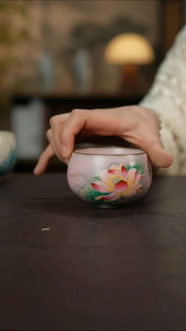 杯景德镇陶瓷杯碗柴烧多人瑕疵
