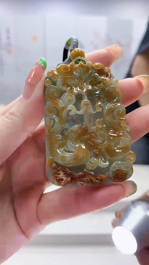未镶嵌定制翡翠5028ry-毛货挂件39