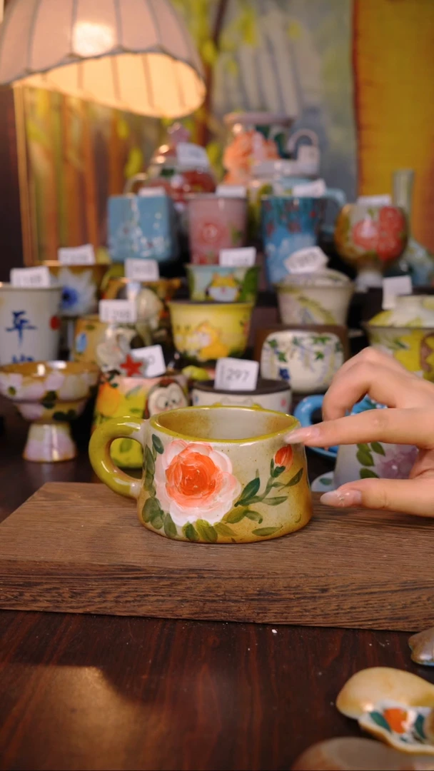 摆件泥垚手作 景德镇手工手绘器物