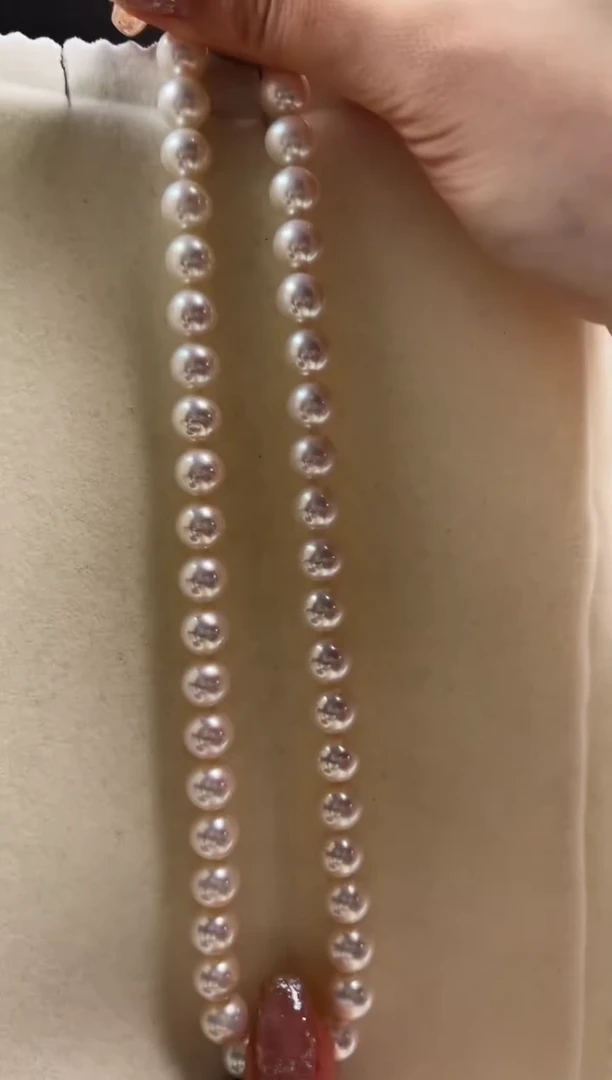 未镶嵌淡水珍珠DA 串链带吉尔德大证 9-11 xs010