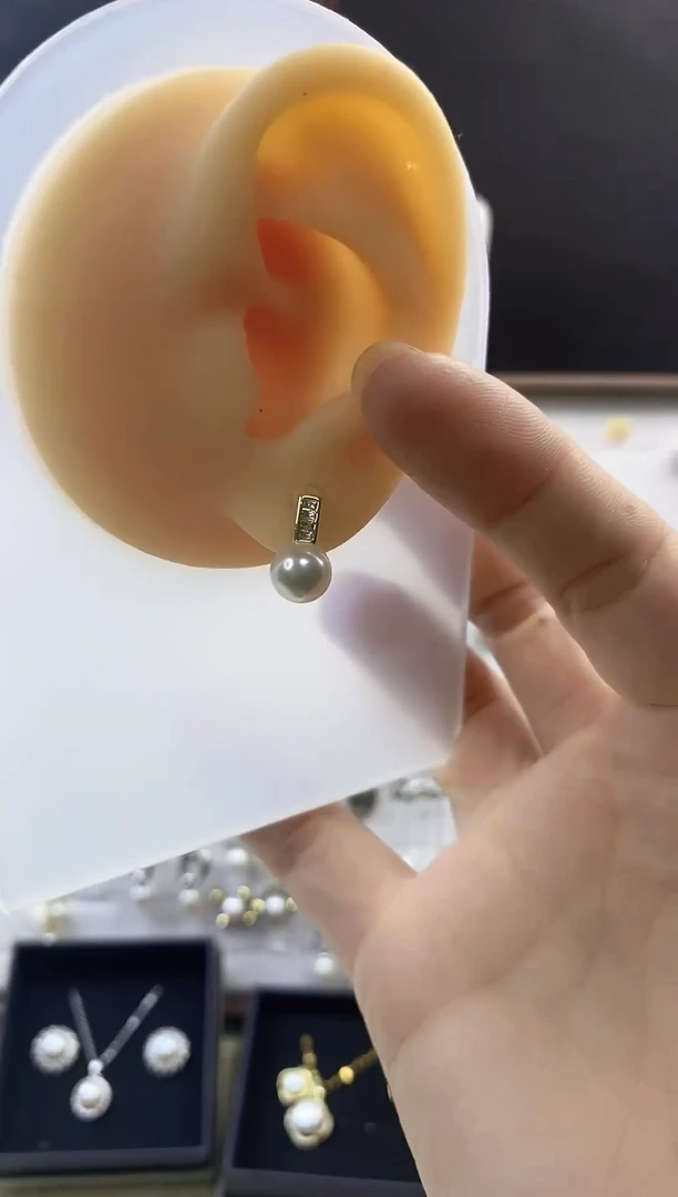 合金耳饰淡水珍珠218
